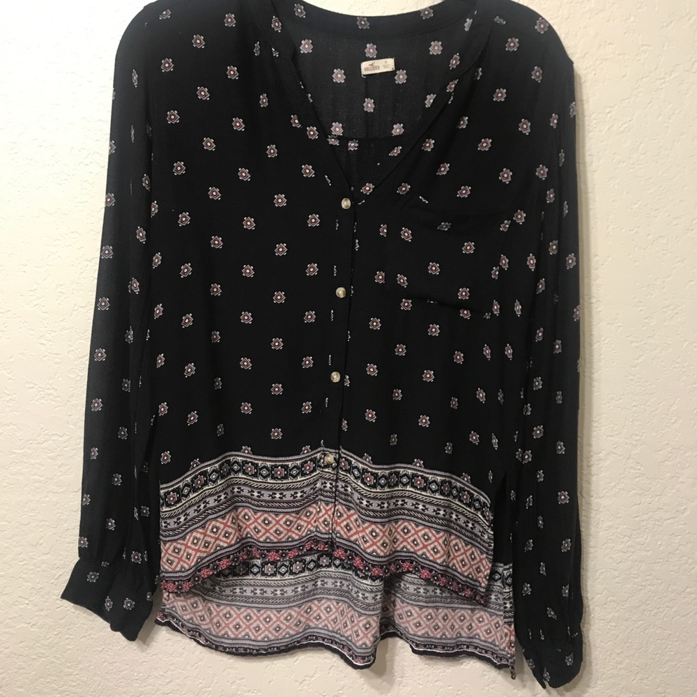 XS Hollister Long Sleeve Button Down